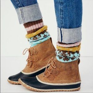 Sorel Out N About Leather Duck Boots - Size 7